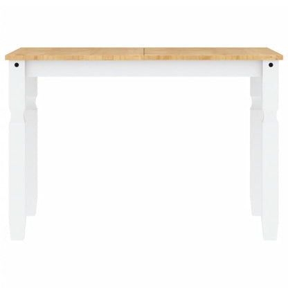 Mesa de jantar Corona 112x60x75 cm madeira pinho maciça branco