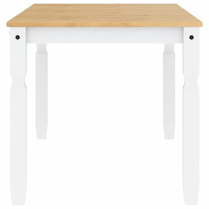 Mesa de jantar Corona 160x80x75 cm madeira pinho maciça branco