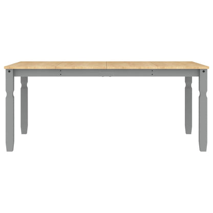 Mesa de jantar Corona 180x90x75 cm madeira pinho maciça cinza