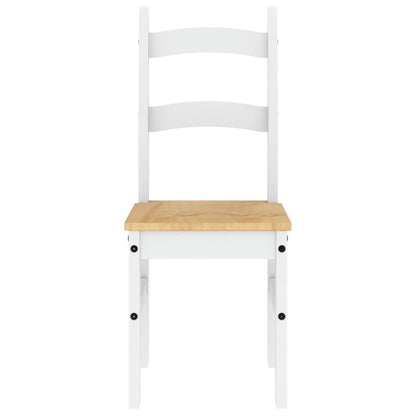 Cadeiras de jantar 2 pcs 40x46x99 cm pinho maciço branco