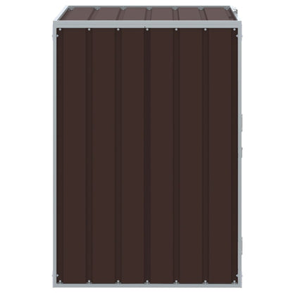 Abrigo para caixote do lixo 72x81x115 cm aço preto
