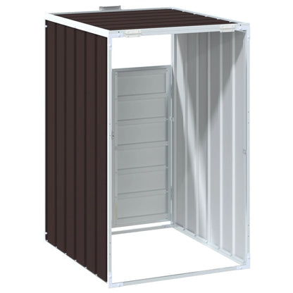 Abrigo para caixote do lixo 72x81x115 cm aço preto