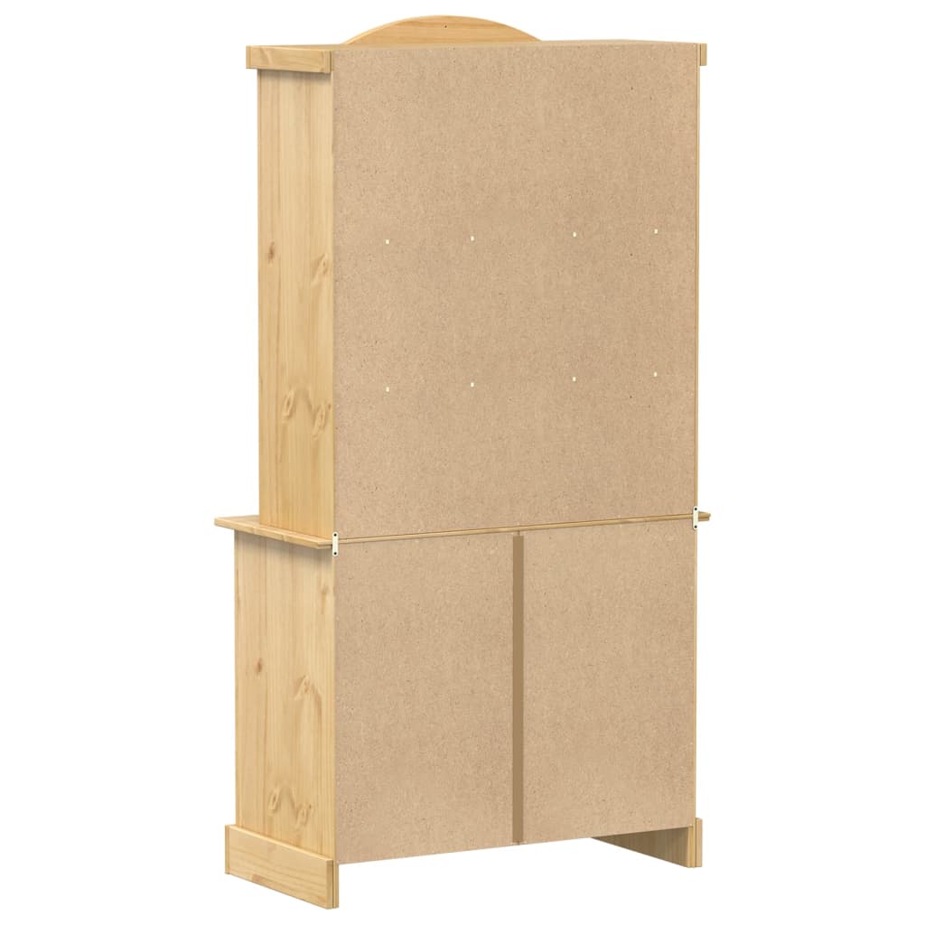 Cristaleira Corona 100x48,5x179 cm madeira de pinho maciça