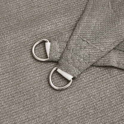 Para-sol estilo vela triangular 160g/m² 3x4x5m PEAD cinza-claro