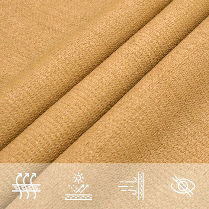 Para-sol vela triangular 160 g/m² 3,6x3,6x3,6 m PEAD areia