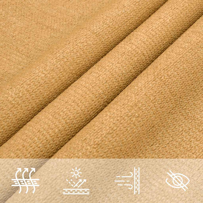 Para-sol estilo vela triangular 160 g/m² 4x4x5,8 m PEAD areia