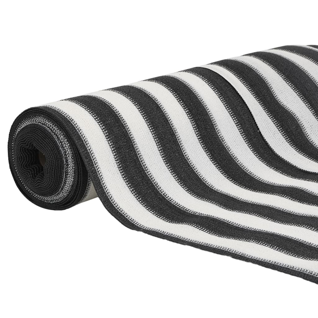 Rede de privacidade PEAD 150 g/m² 1,8x10 m antracite e branco