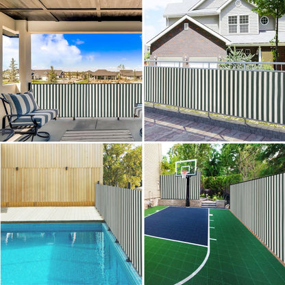 Rede ocultação p/ privacidade PEAD 195g/m² 1,8x10m verde branco