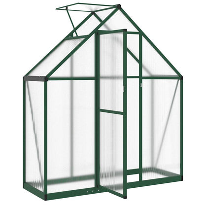 Estufa com estrutura de base 169x58x195 cm alumínio verde
