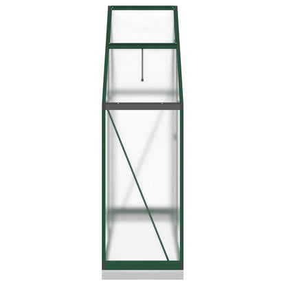 Estufa com estrutura de base 169x58x202 cm alumínio verde