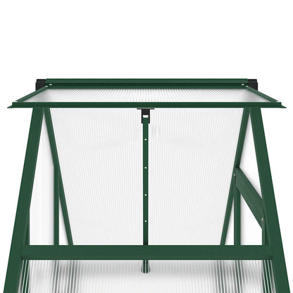 Estufa com estrutura de base 169x58x202 cm alumínio verde