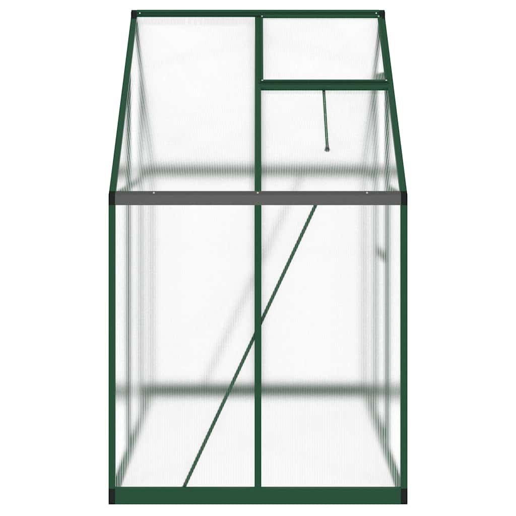 Estufa com estrutura de base 169x114x195 cm alumínio verde