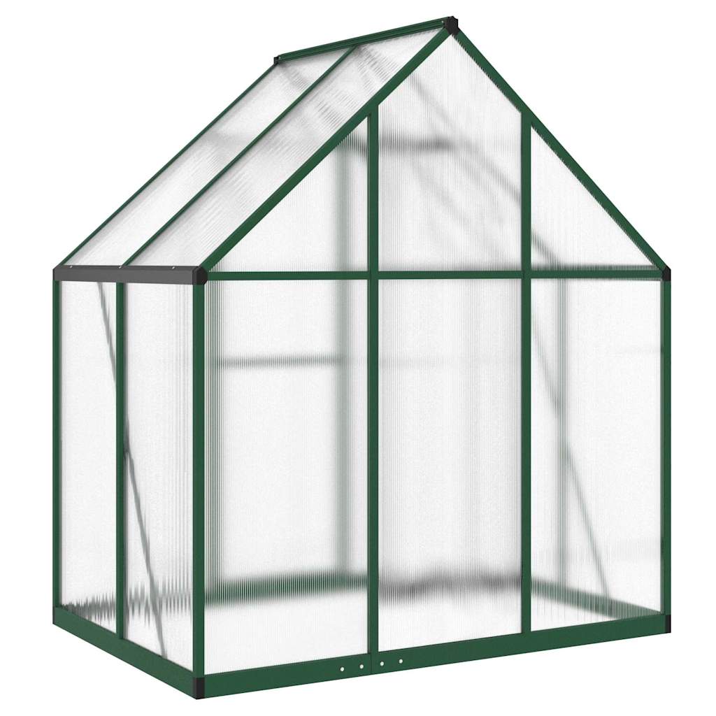 Estufa com estrutura de base 169x114x195 cm alumínio verde