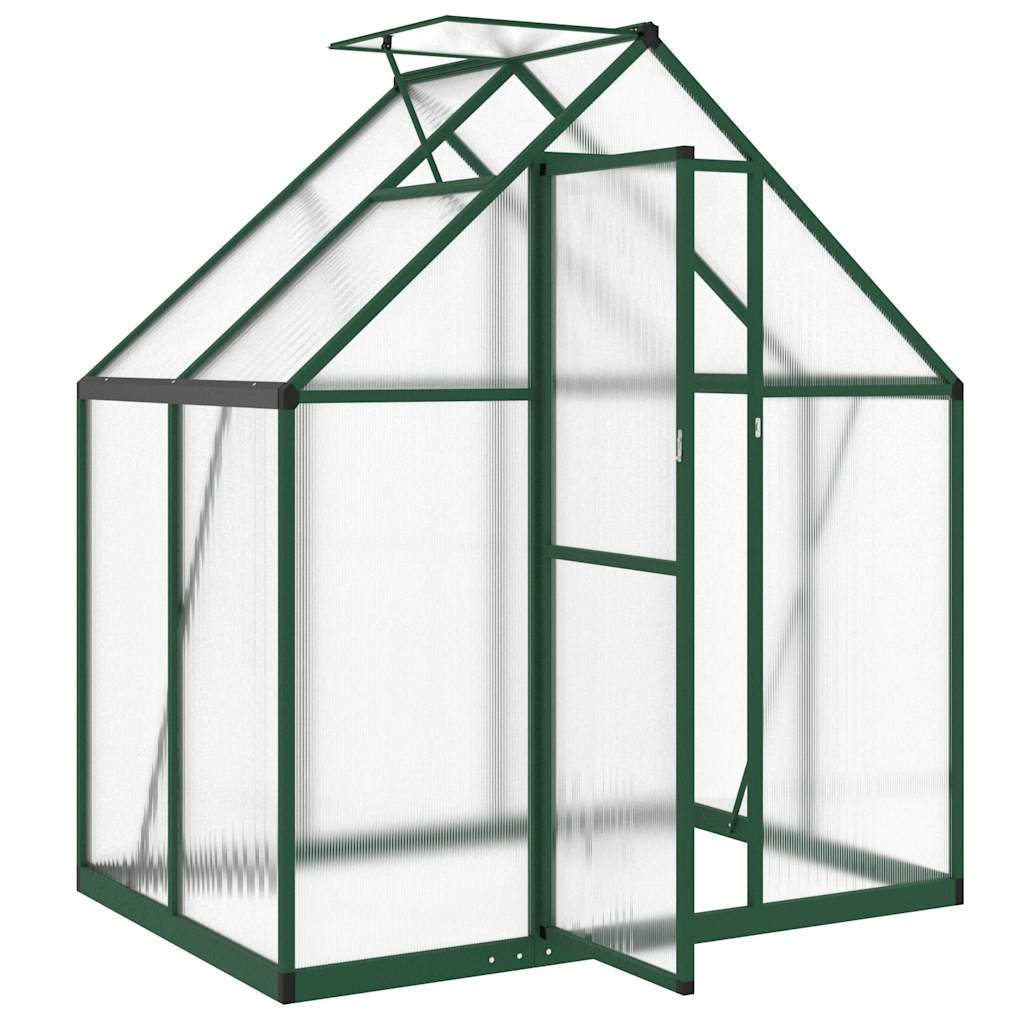 Estufa com estrutura de base 169x114x195 cm alumínio verde