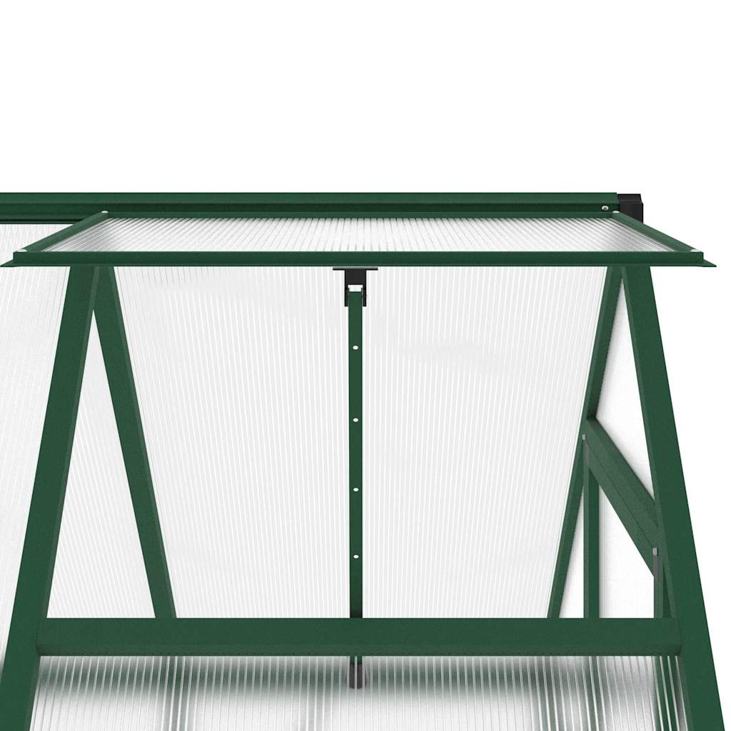 Estufa com estrutura de base 169x114x195 cm alumínio verde