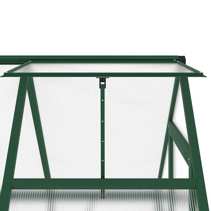 Estufa com estrutura de base 169x114x195 cm alumínio verde