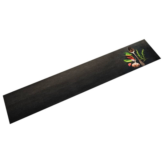 Tapete de cozinha lavável 60x300 cm veludo padrão especiarias