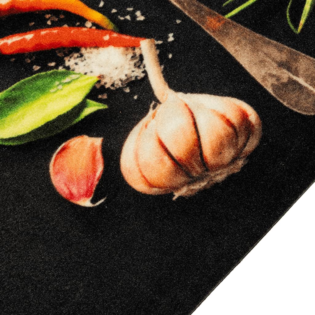 Tapete de cozinha lavável 60x300 cm veludo padrão especiarias