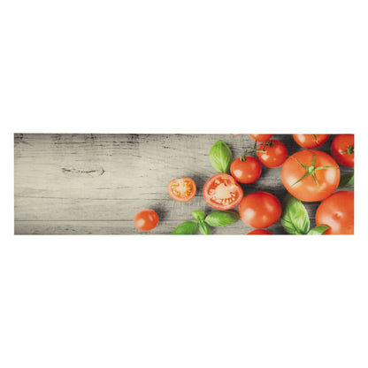 Tapete de cozinha lavável 45x150 cm veludo padrão tomates