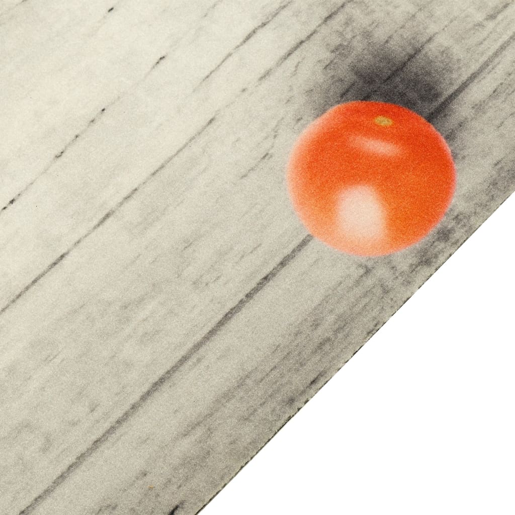 Tapete de cozinha lavável 60x180 cm veludo padrão tomates