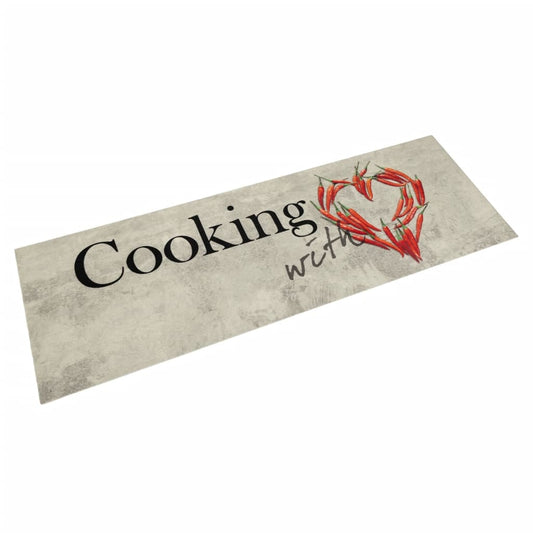 Tapete de cozinha lavável 60x180 cm veludo padrão peper cooking