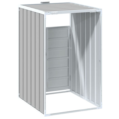 Abrigo para caixote do lixo 72x81x115 cm aço cinzento