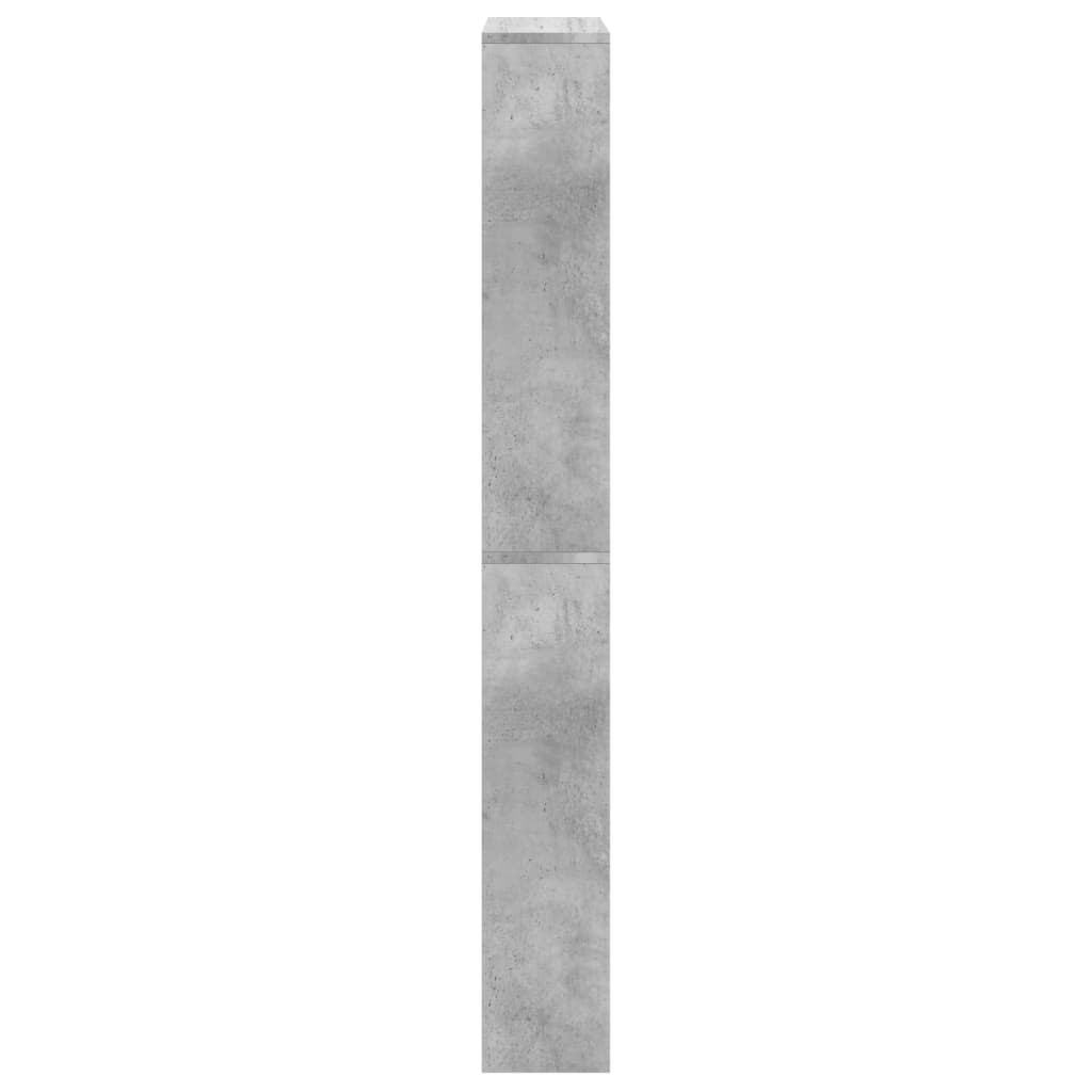 Sapateira c/ espelho 4 divisórias 63x17x134 cm cinza cimento
