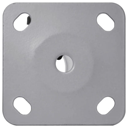 Base de guarda-sol para poste de Ø32/34/38 mm aço prateado