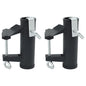 Grampos de guarda-sol para varanda 2 pcs 25-38 mm aço