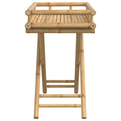Mesa tabuleiro dobrável 60x40x68 cm bambu