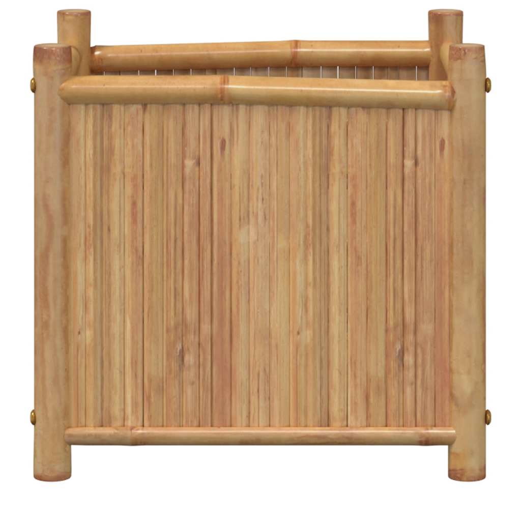 Vaso/floreira de jardim 40x40x40 cm bambu