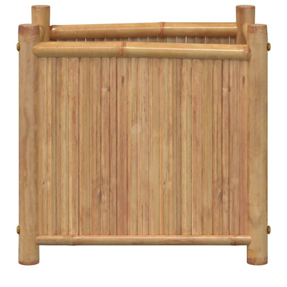 Vaso/floreira de jardim 40x40x40 cm bambu