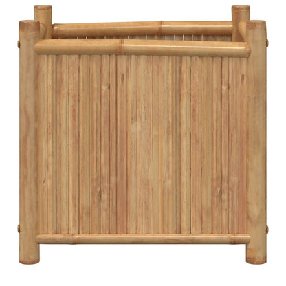 Vaso/floreira de jardim 50x50x50 cm bambu