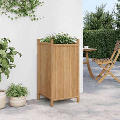 Vaso/floreira de jardim 40x40x80 cm bambu