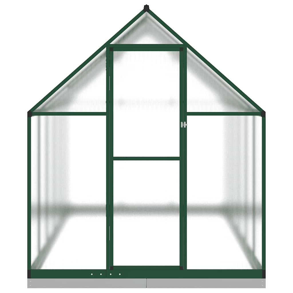 Estufa com estrutura base 334x169x202 cm alumínio verde