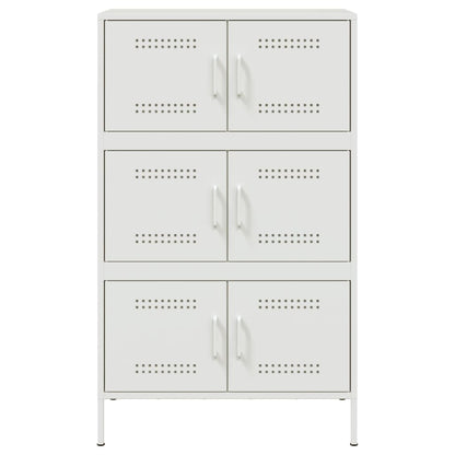 Aparador alto 68x39x113 cm aço branco