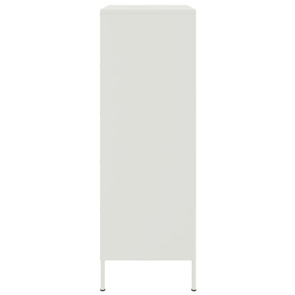 Aparador alto 68x39x113 cm aço branco