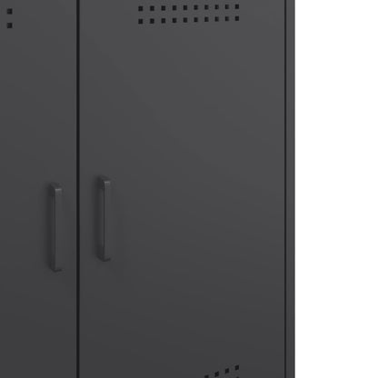 Aparador 68x39x79 cm aço preto