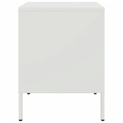 Mesa de cabeceira 36x39x50,5 cm aço branco