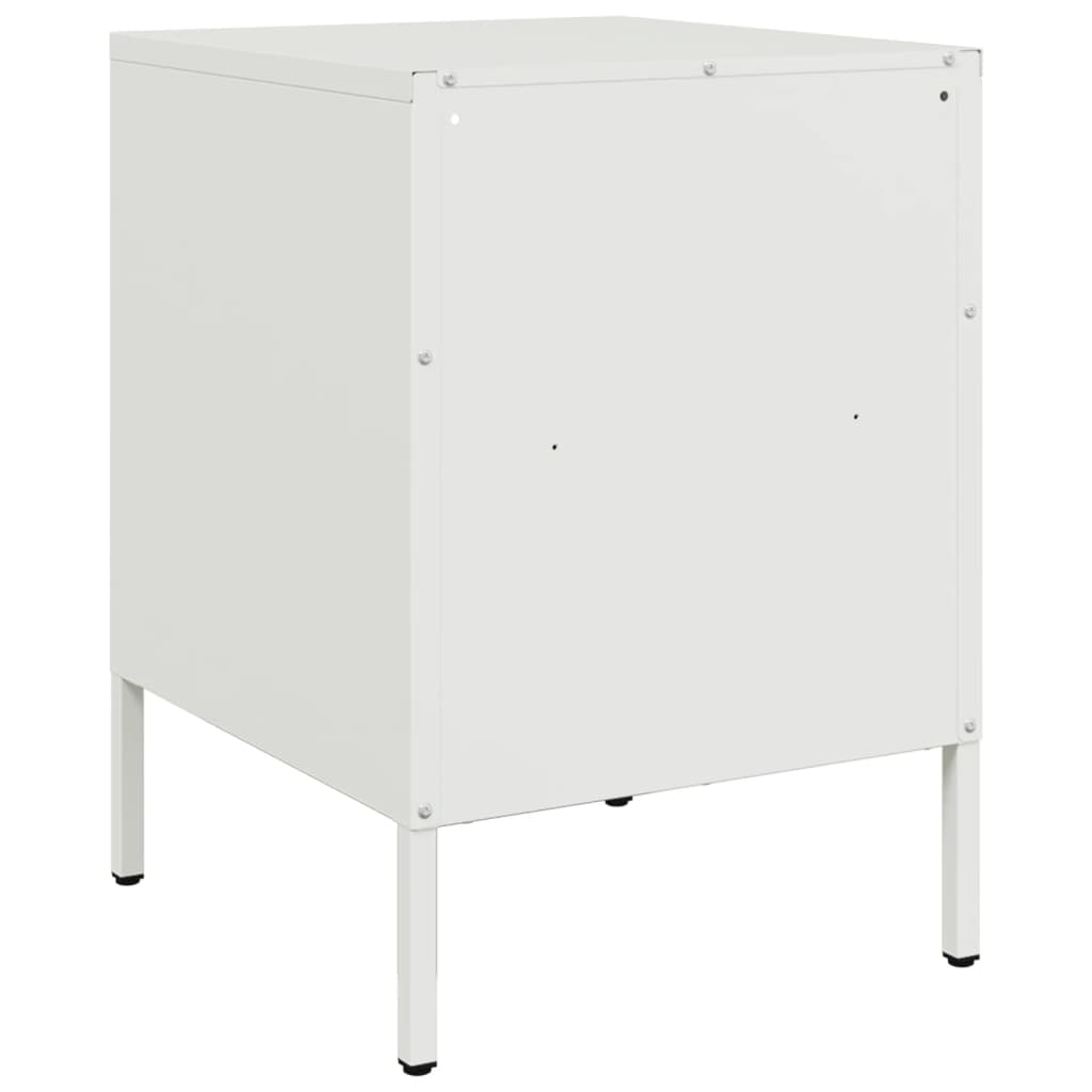 Mesa de cabeceira 36x39x50,5 cm aço branco
