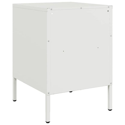 Mesa de cabeceira 36x39x50,5 cm aço branco