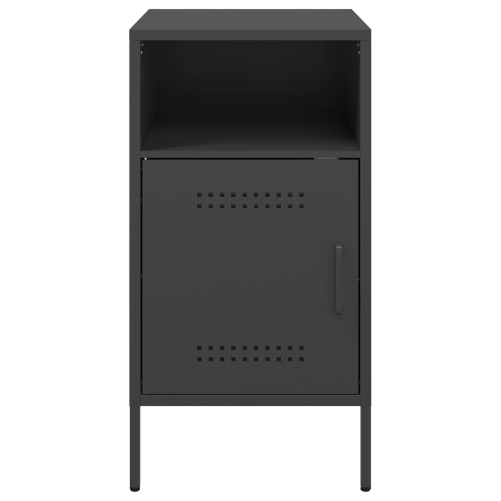 Mesa de cabeceira 36x39x68 cm aço preto