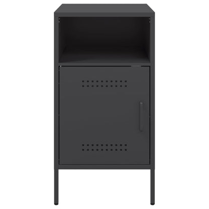 Mesa de cabeceira 36x39x68 cm aço preto