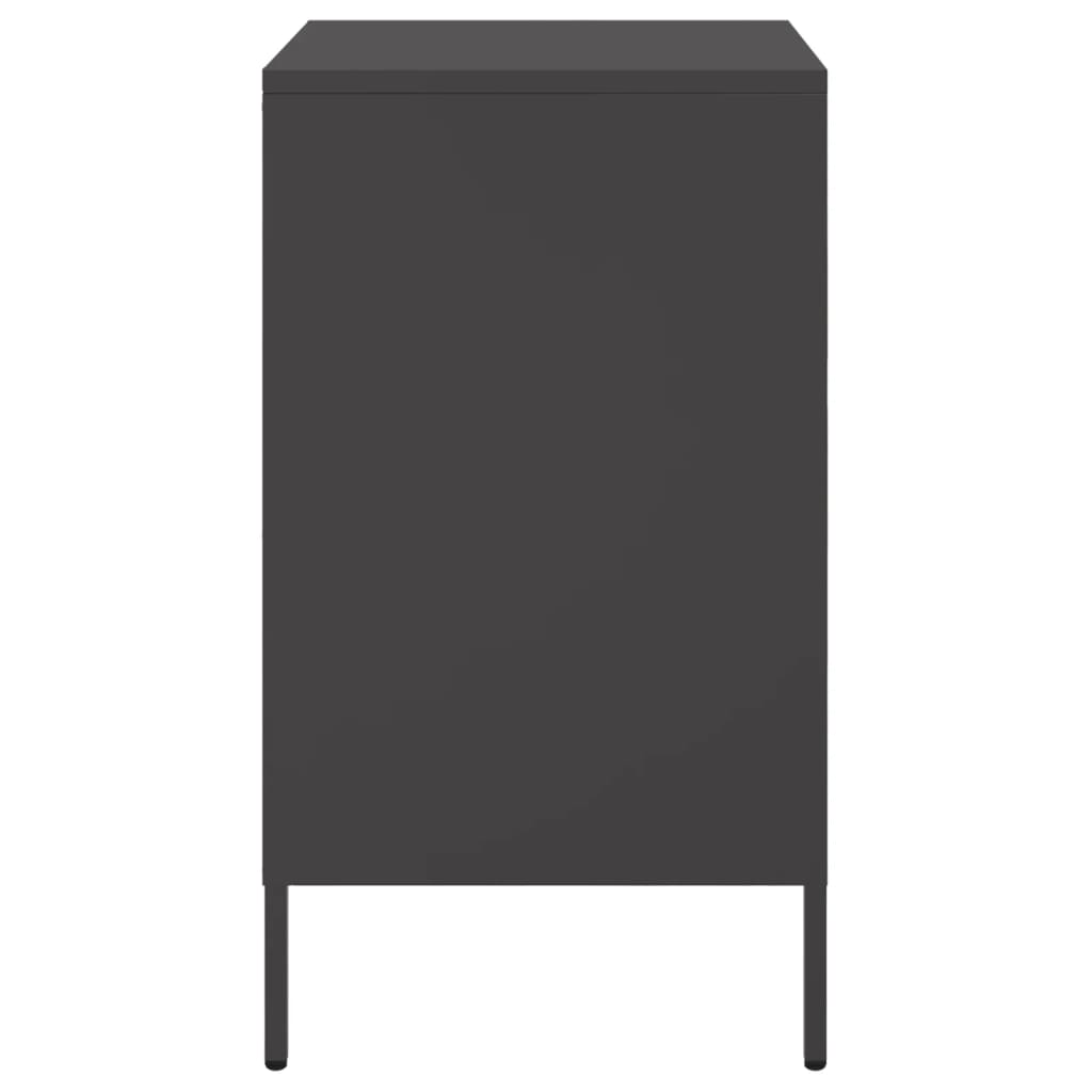 Mesa de cabeceira 36x39x68 cm aço preto