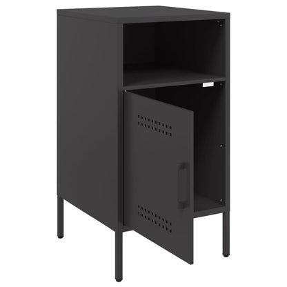 Mesa de cabeceira 36x39x68 cm aço preto