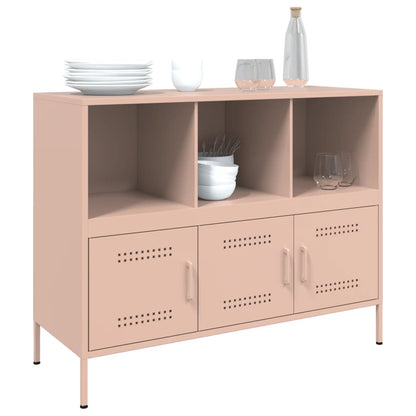 Aparador 100,5x39x79 cm aço rosa