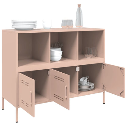 Aparador 100,5x39x79 cm aço rosa