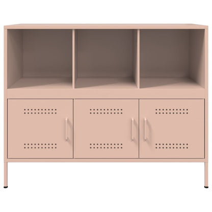 Aparador 100,5x39x79 cm aço rosa