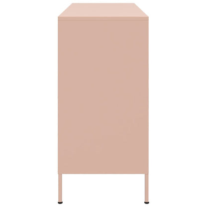 Aparador 100,5x39x79 cm aço rosa
