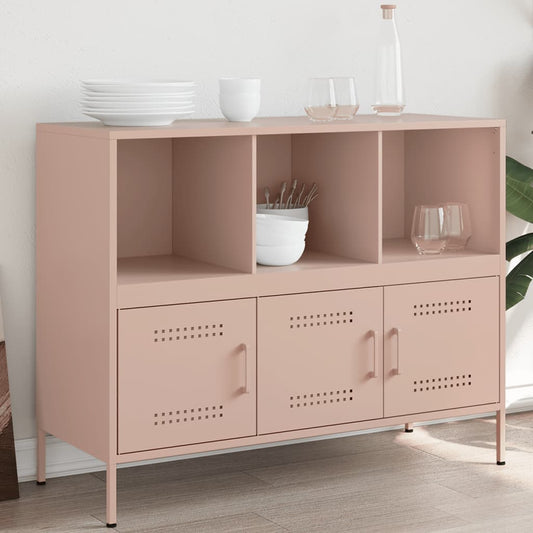 Aparador 100,5x39x79 cm aço rosa